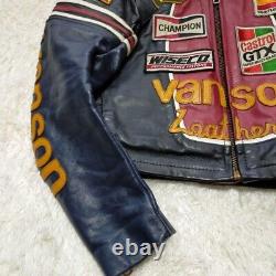 Vanson Leather Jacket One Star Vintage Rider's Leather Men's Size 36 Pre-Owned