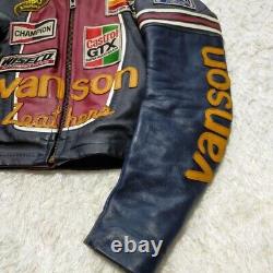 Vanson Leather Jacket One Star Vintage Rider's Leather Men's Size 36 Pre-Owned