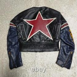 Vanson Leather Jacket One Star Vintage Rider's Leather Men's Size 36 Pre-Owned