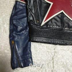 Vanson Leather Jacket One Star Vintage Rider's Leather Men's Size 36 Pre-Owned