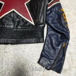 Vanson Leather Jacket One Star Vintage Rider's Leather Men's Size 36 Pre-Owned