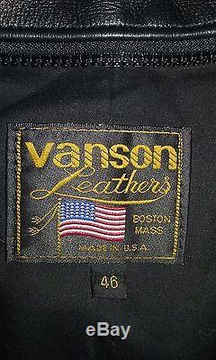Vanson Leather Jacket size 46