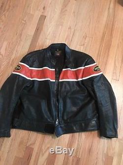 Vanson Leather Motorcycle Jacket Cafe Racer Pre Owned Properf Stallion ...