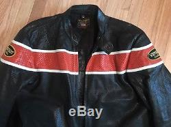Vanson Leather Motorcycle Jacket Cafe Racer Pre Owned Properf Stallion 54 XXL 3X