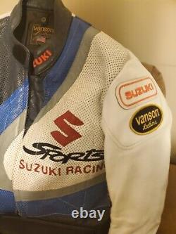 Vanson Leather Motorcycle Jacket, Suzuki Gsxr