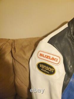Vanson Leather Motorcycle Jacket, Suzuki Gsxr