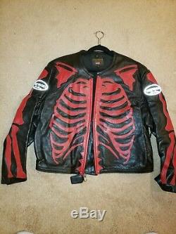 Vanson Leather Skeleton Bones Jacket