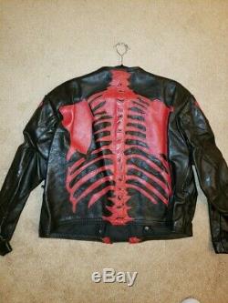 Vanson Leather Skeleton Bones Jacket