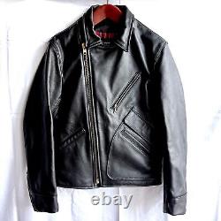 Vanson Leathers Arrow Fire Motorcycle Jacket Men's Size 42, Black