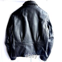 Vanson Leathers Arrow Fire Motorcycle Jacket Men's Size 42, Black