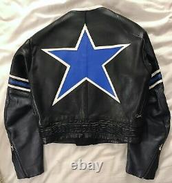 Vanson Leathers Blue Star Motorcycle Jacket USA-made. Size M / Medium