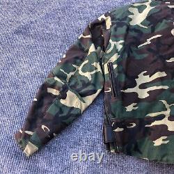 Vanson Leathers Camo Motorcycle Biker Jacket Parka M Suzuki Camouflage ATV