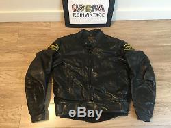 Vanson Leathers Cobra Mk 2 Black Motorcycle Perf Jacket Sz 42 Biker