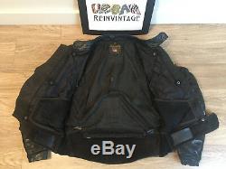 Vanson Leathers Cobra Mk 2 Black Motorcycle Perf Jacket Sz 42 Biker