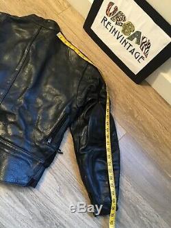 Vanson Leathers Cobra Mk 2 Black Motorcycle Perf Jacket Sz 42 Biker