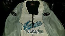 Vanson Leathers Gray Blue motorcycle Jacket size 62