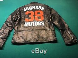 Vanson Leathers Johnson Motors Bud Ekins Jacket XL