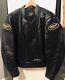 Vanson Leathers Men's Leather Black Perforated Motorcycle Jacket Size 48