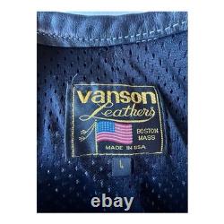 Vanson Leathers Mesh Motorcycle Jacket Large Moto USA