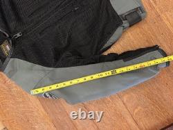 Vanson Leathers Mesh Motorcycle Riding Jacket Mens Medium Grey Black Ventilated