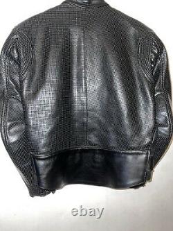 Vanson Leathers Perforated Leather Motorcycle Jacket Size 40 (M)