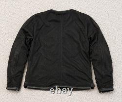 Vanson Leathers Sz Medium Black Armor Padded Nylon Mesh Motorcycle Riding Jacket