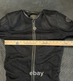 Vanson Leathers Sz Medium Black Armor Padded Nylon Mesh Motorcycle Riding Jacket