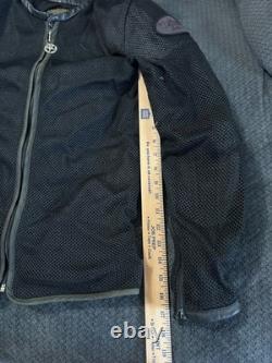Vanson Leathers Sz Medium Black Armor Padded Nylon Mesh Motorcycle Riding Jacket