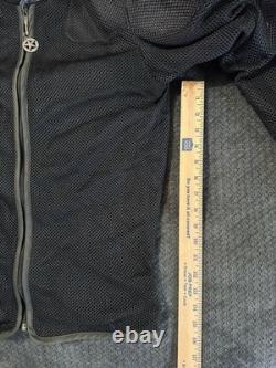 Vanson Leathers Sz Medium Black Armor Padded Nylon Mesh Motorcycle Riding Jacket