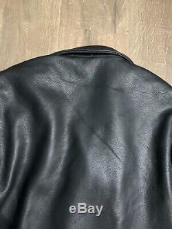 Vanson Leathers X LEFT FIELD NYC Commando S Jacket Large D Pocket Leather