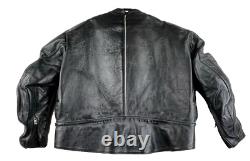 Vanson Perforated Leather Motorcycle Jacket Armored Size 52