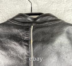 Vanson Perforated Leather Motorcycle Jacket Armored Size 52