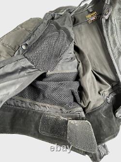 Vanson Perforated Leather Motorcycle Jacket Armored Size 52