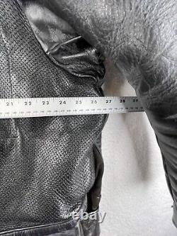Vanson Perforated Leather Motorcycle Jacket Armored Size 52