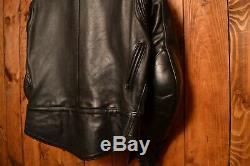 Vanson USA Leathers Vintage Cafe Racer Motorcycle Biker Leather Jacket 42-l