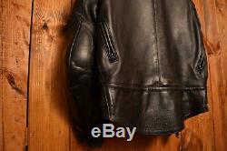 Vanson USA Leathers Vintage Cafe Racer Motorcycle Biker Leather Jacket 42-l