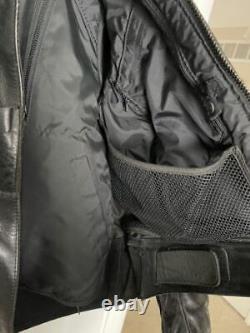 Vanson USA Perforated Leather Motorcycle Jacket, Men's Size 46