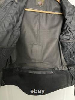 Vanson USA Perforated Leather Motorcycle Jacket, Men's Size 46