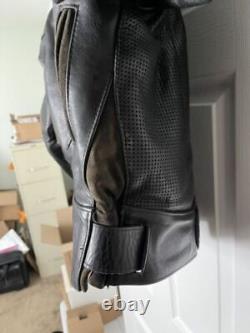 Vanson USA Perforated Leather Motorcycle Jacket, Men's Size 46