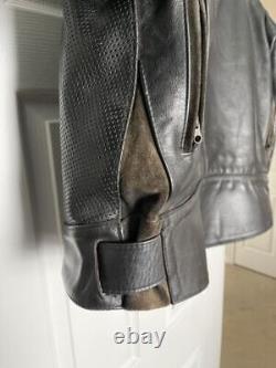 Vanson USA Perforated Leather Motorcycle Jacket, Men's Size 46