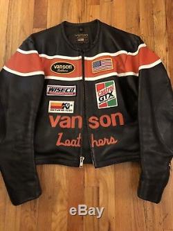 Vanson leather jacket 42