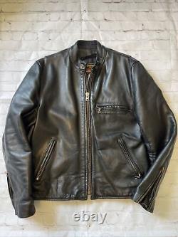 Vanson leather motorcycle jacket Size 42