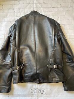 Vanson leather motorcycle jacket Size 42