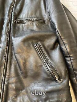 Vanson leather motorcycle jacket Size 42