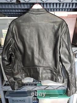 Vanson leathers vintage circa 1980 motorcycle jacket Size 46