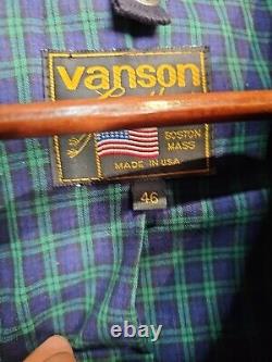 Vanson leathers vintage circa 1980 motorcycle jacket Size 46