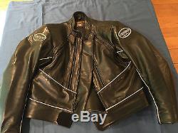 Vanson mens motorcyle leather jacket-size 46-fantastic condition