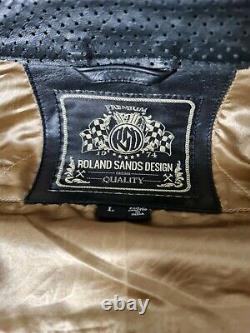 Very rare Roland Sands Ronin Leather Jacket size L D30 Armour included