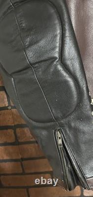 Victory Motorcycles Leather Jacket Padded Elbows Size Large Harley Honda Yamaha