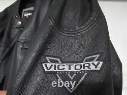 Victory Motorcycles Leather Riding Jacket SIZE 2XL